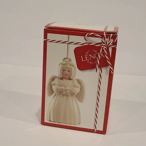 New Lenox Holiday cheer angel ornament 3.5"in.